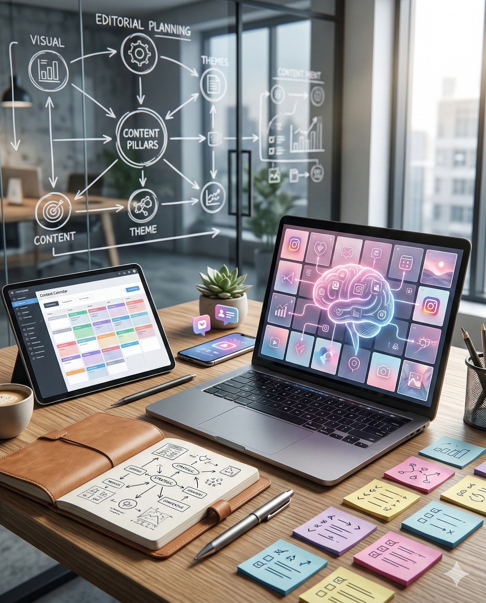 Não te falta conteúdo. Te falta linha editorial.