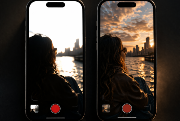 Comparação entre vídeo com HDR mal configurado e vídeo com exposição equilibrada gravado no iPhone